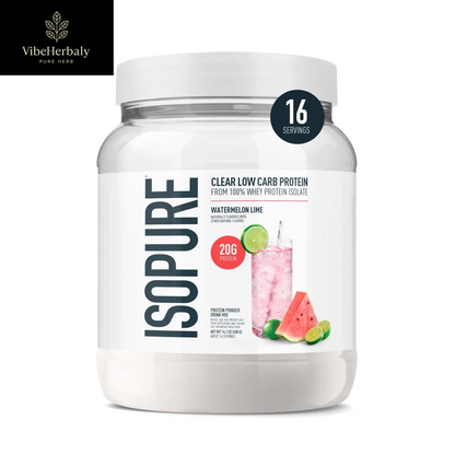 Clear Low Carb 100% Whey Protein Isolate Powder, Watermelon Lime, 20G Protein, about 16 Servings