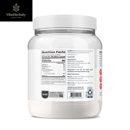 Clear Low Carb 100% Whey Protein Isolate Powder, Watermelon Lime, 20G Protein, about 16 Servings