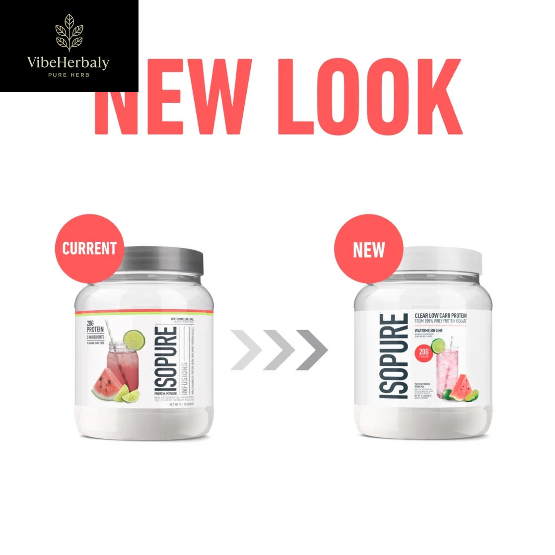 Clear Low Carb 100% Whey Protein Isolate Powder, Watermelon Lime, 20G Protein, about 16 Servings