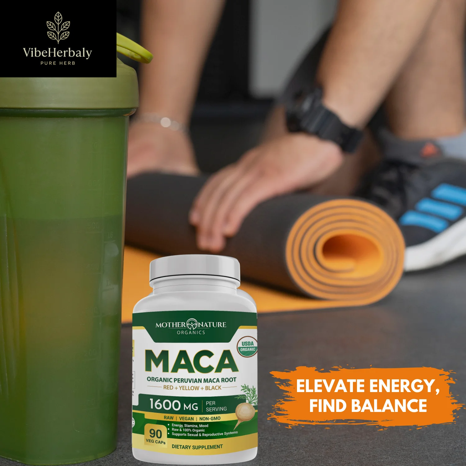 USDA Organic Maca Capsules 90 Count