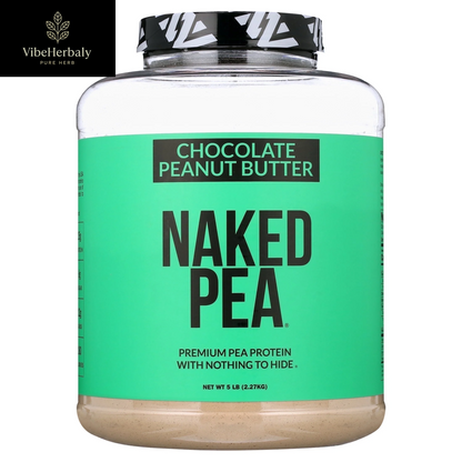 Naked Pea - Chocolate Peanut Butter Pea Protein, Only Six Ingredients, Gluten Free Vegan Protein, 5LB